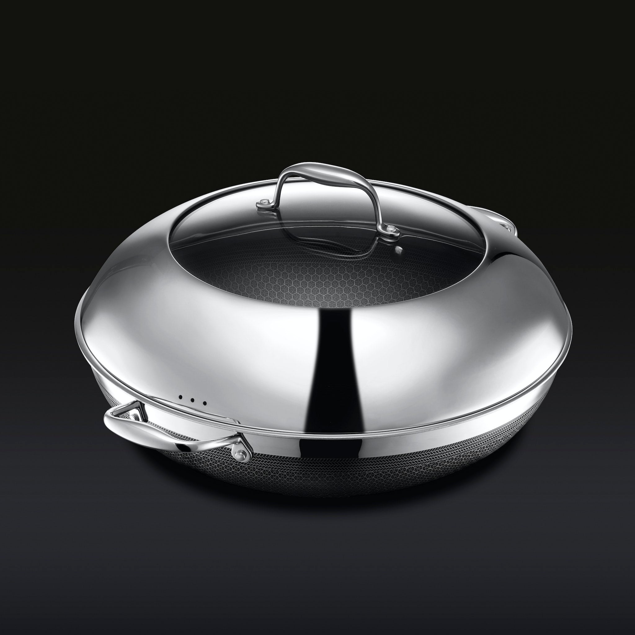 HexClad Hybrid Wok with Lid, 14"