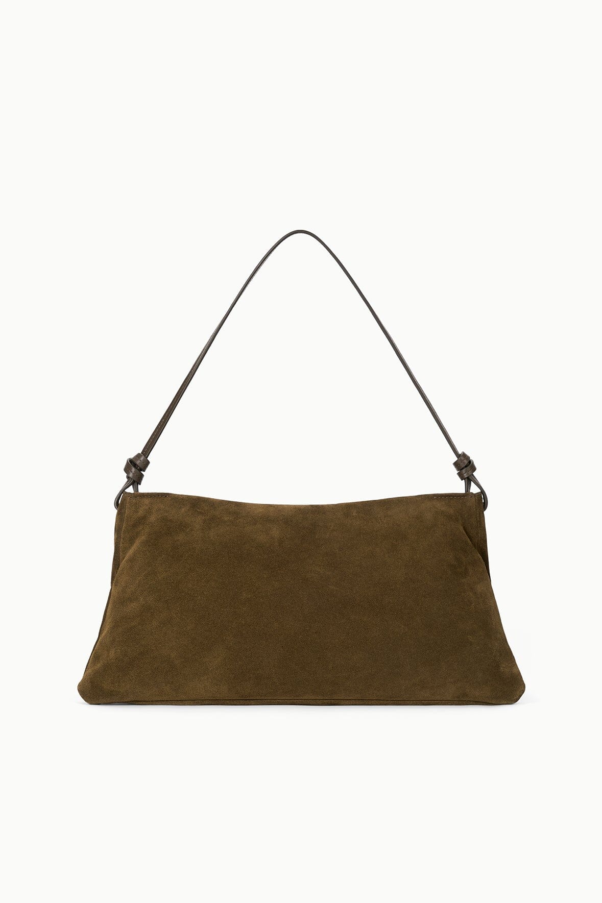 Staud WALLY SHOULDER BAG | TRUFFLE SUEDE