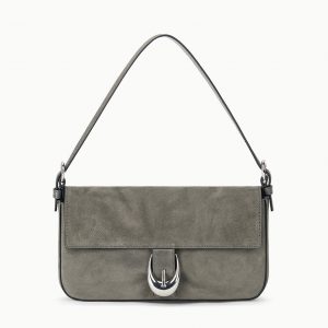 Staud HARLOW BAG | STORM SUEDE