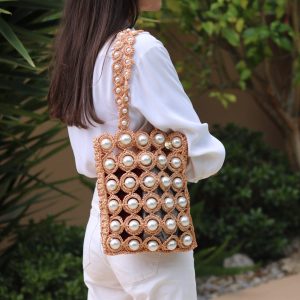 Alameda Turquesa HANA TOTE, gold