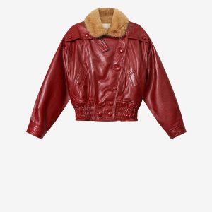 Isabel Marant Manteau Valina en cuir