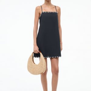 Staud LAURA MINI COVERUP DRESS | BLACK