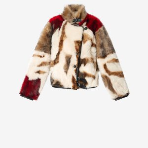 Isabel Marant Manteau Roama en peau lainée
