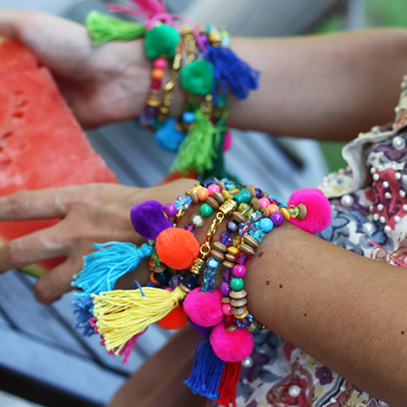 Alameda Turquesa THE POM POM TO MY TASSEL, pack three bracelets