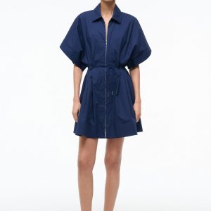 Staud CORI DRESS | NAVY