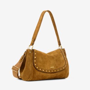 Isabel Marant Sac Chany M en cuir velours