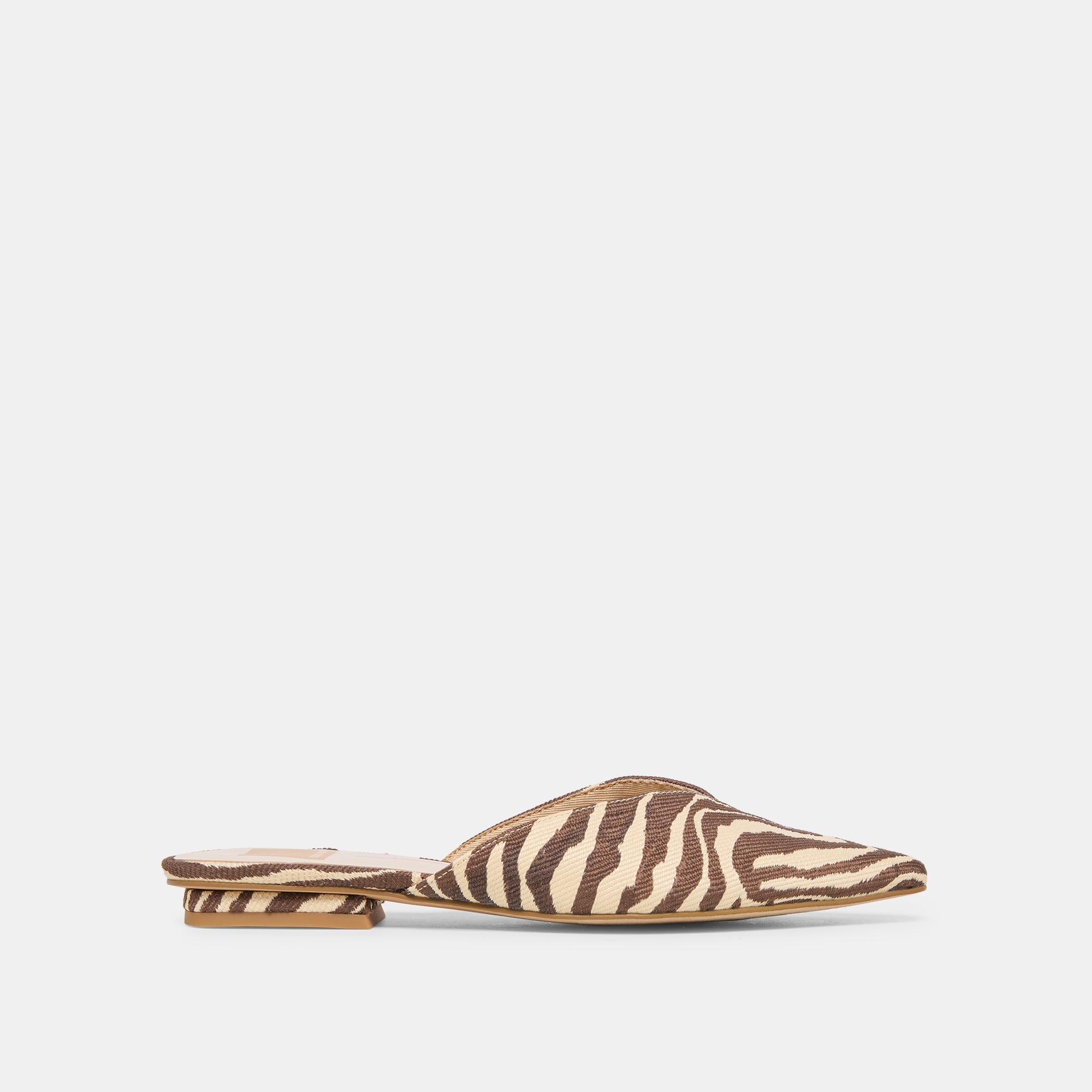Dolce Vita ELM FLATS BEIGE ZEBRA RAFFIA