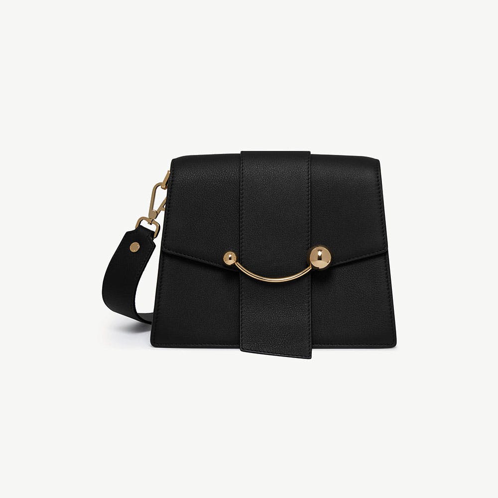 Strathberry Box Crescent - Black