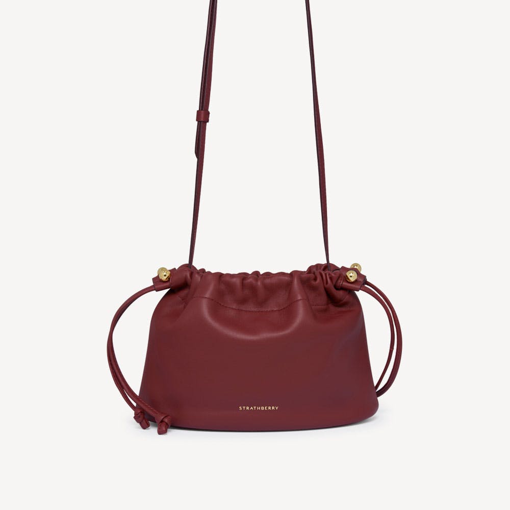 Strathberry Charlotte Drawstring - Oxblood