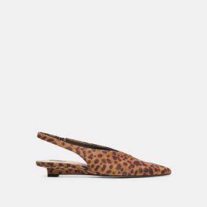 Dolce Vita LEEROY FLATS DK LEOPARD PRINTED SUEDE
