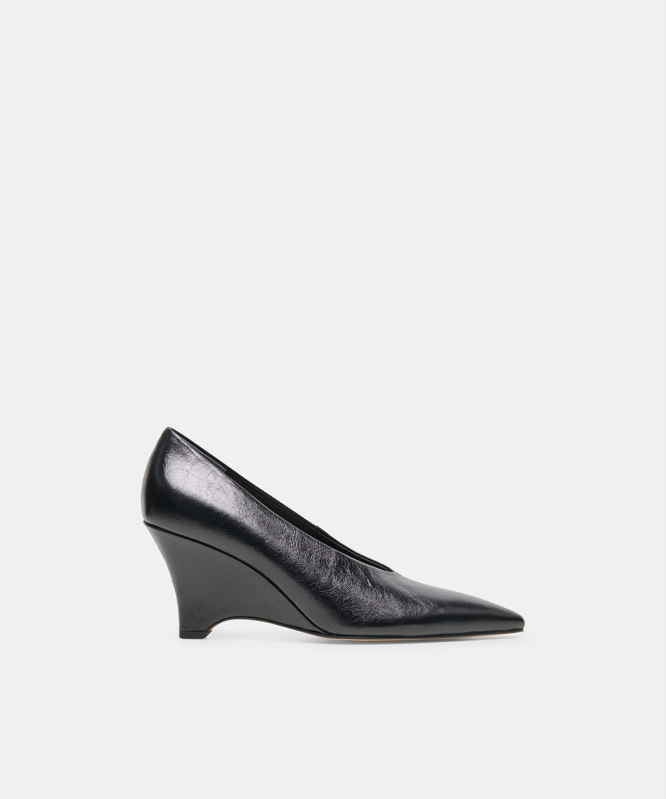 Dolce Vita CAMERO WEDGES BLACK LEATHER