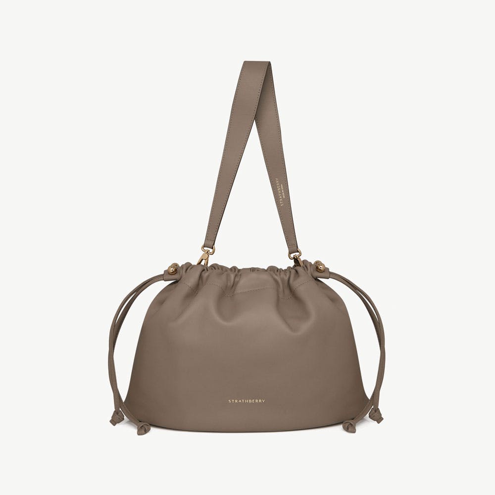 Strathberry Charlotte Midi Drawstring - Taupe