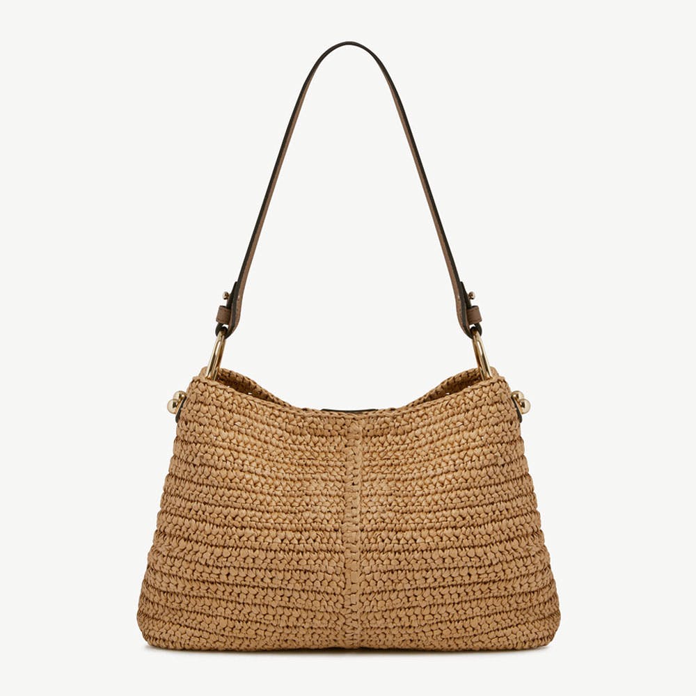 Strathberry Lana Hobo - Raffia/Clay