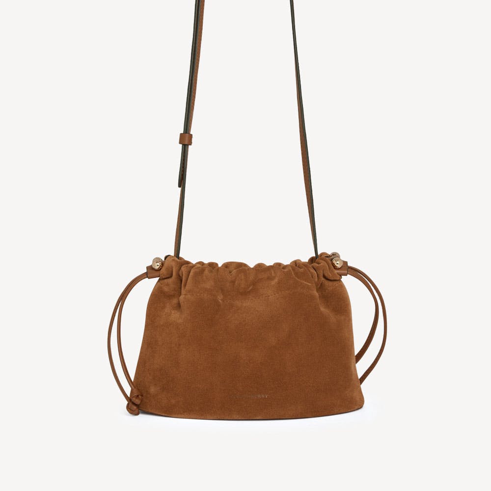 Strathberry Charlotte Drawstring - Tan Suede