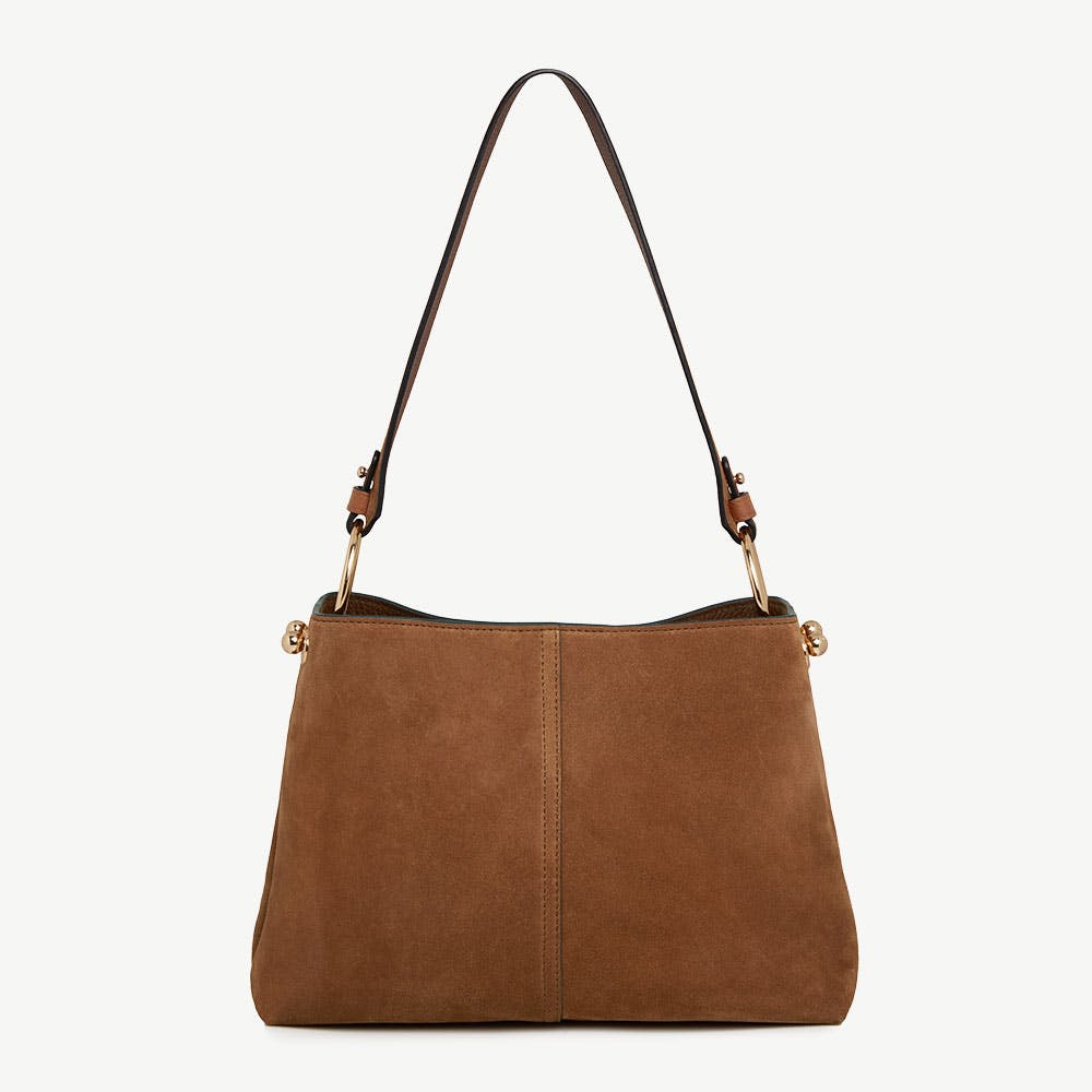 Strathberry Lana Hobo - Tan Suede
