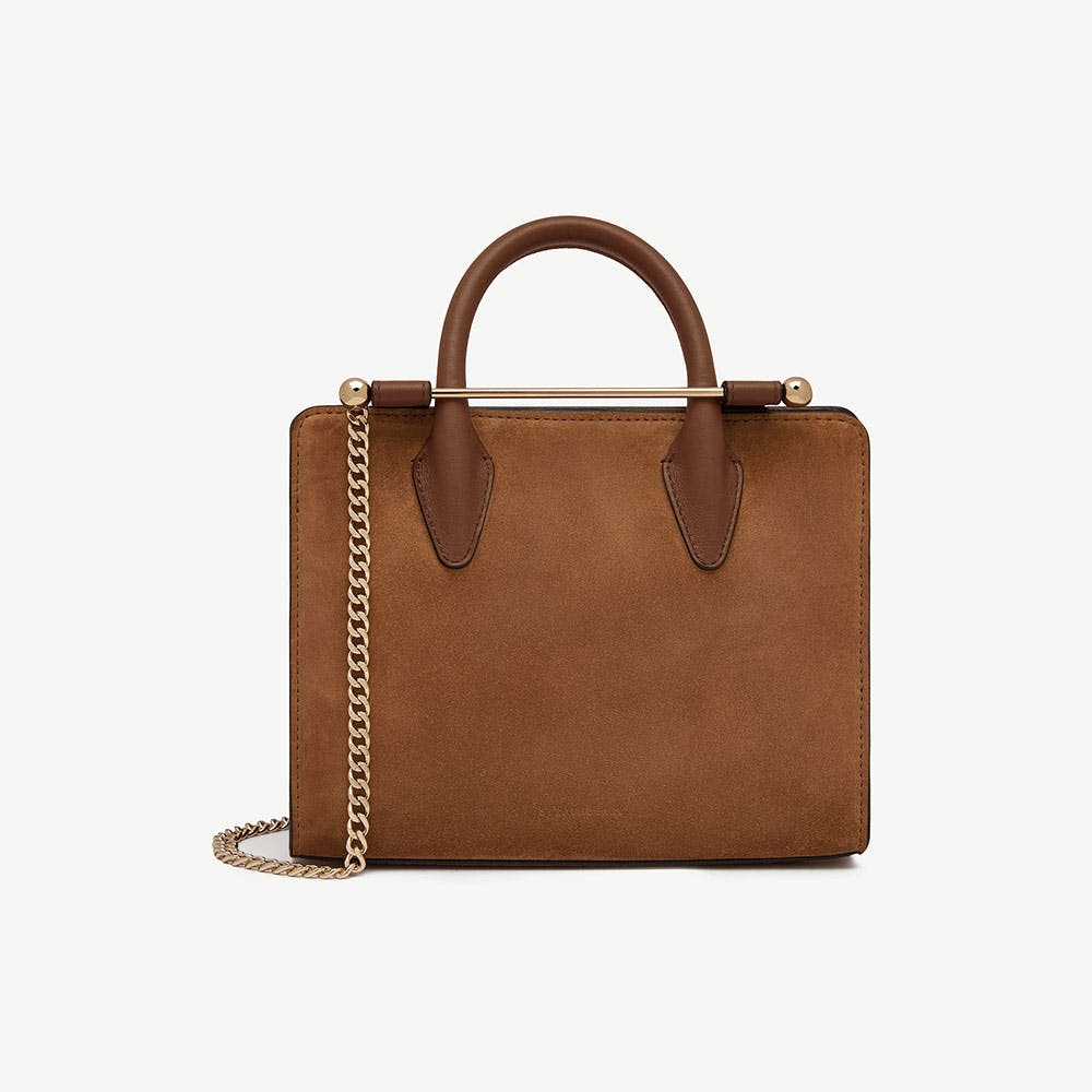 Strathberry Mini Tote - Tan Suede