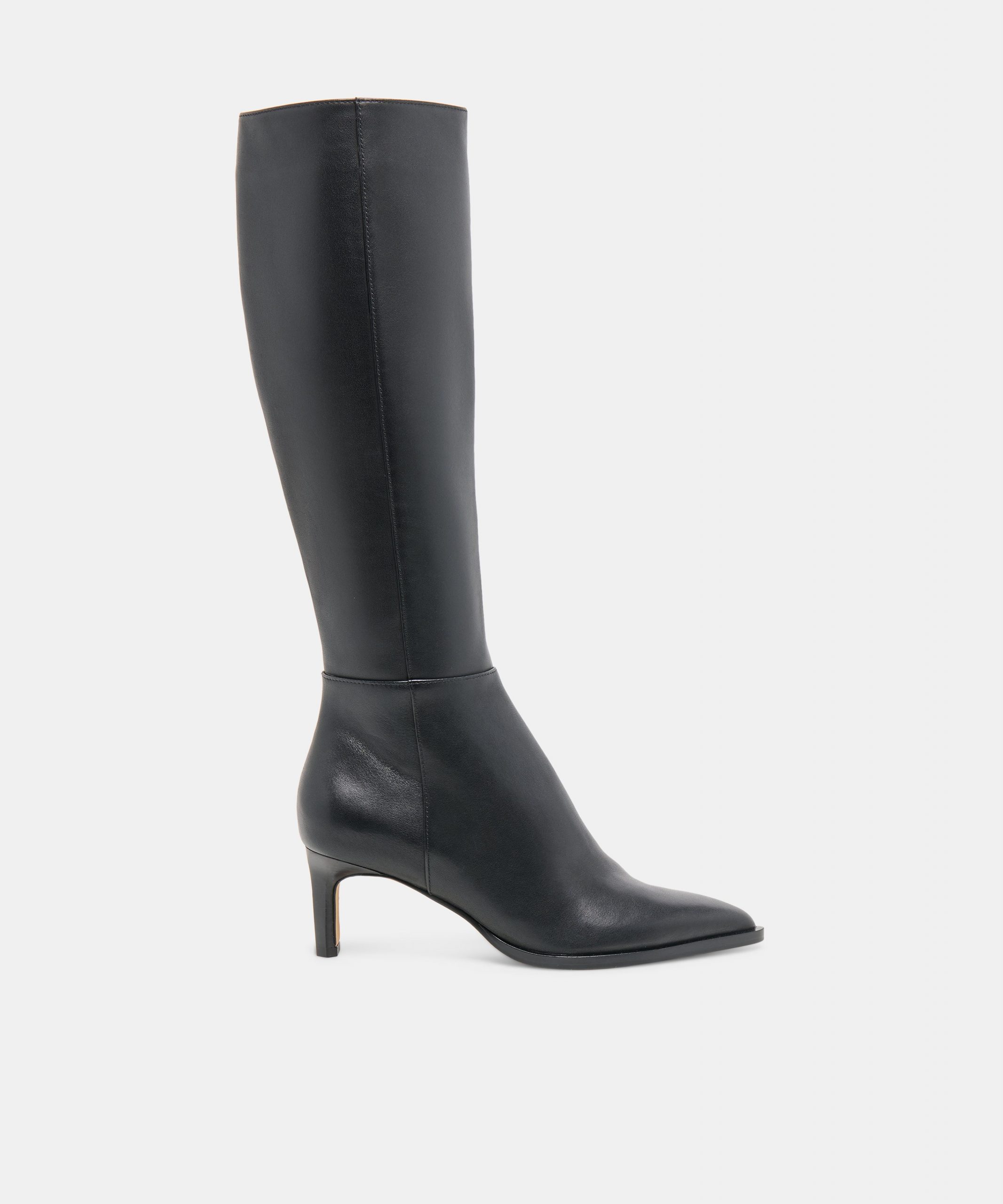 Dolce Vita ALIMA NARROW CALF BOOTS BLACK LEATHER