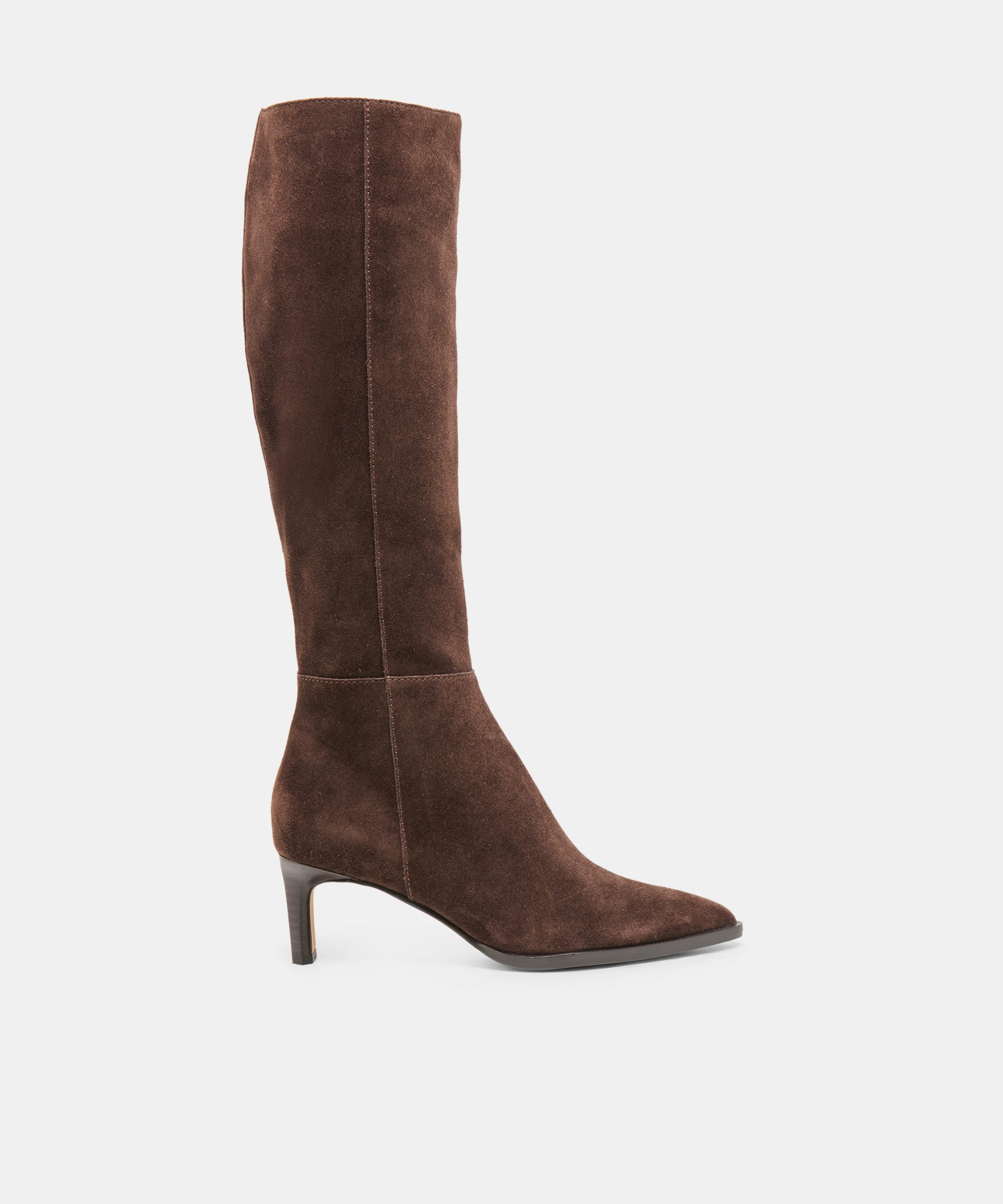 Dolce Vita ALIMA NARROW CALF BOOTS DK BROWN SUEDE