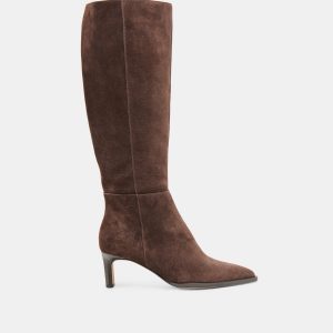 Dolce Vita ALIMA WIDE CALF BOOTS DK BROWN SUEDE