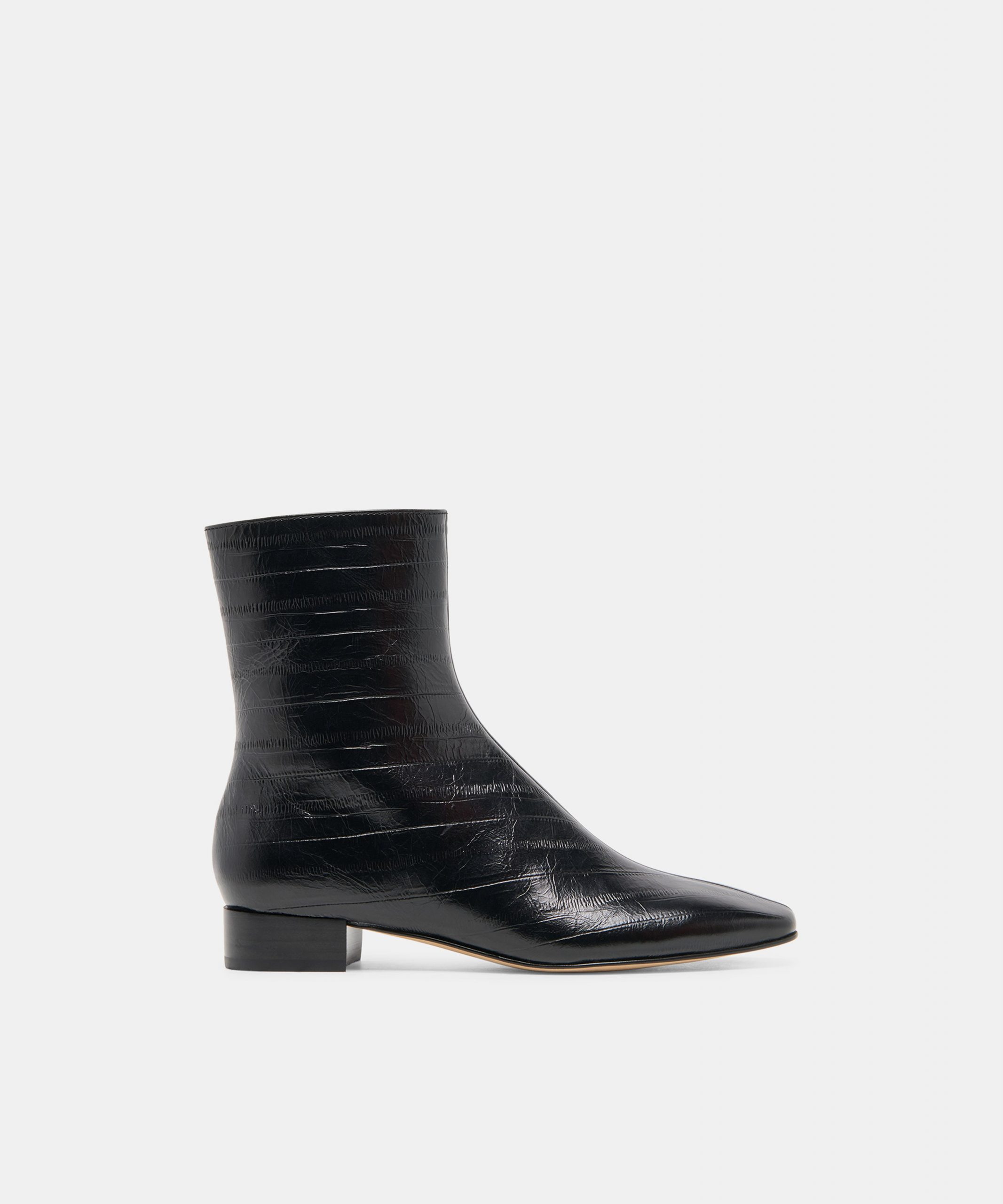 Dolce Vita TARINE BOOTIES NOIR EMBOSSED LEATHER