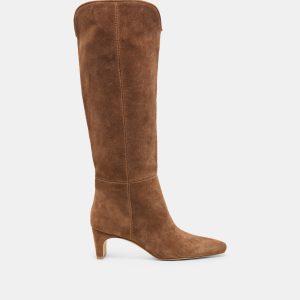 Dolce Vita BRION WIDE CALF BOOTS COCOA SUEDE
