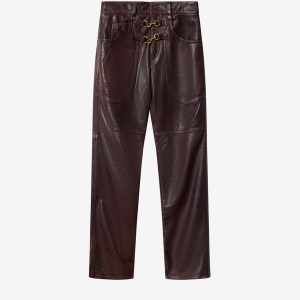 Isabel Marant Pantalon Brinley en cuir
