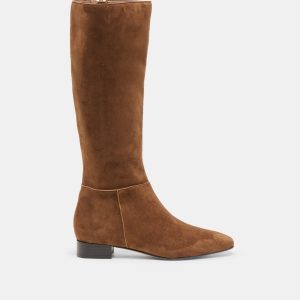 Dolce Vita TYWIN NARROW CALF BOOTS COCOA SUEDE