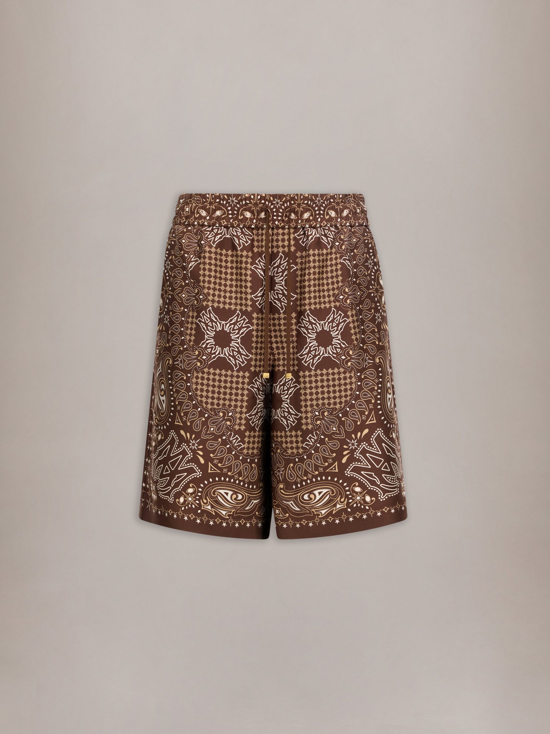 Amiri MA CHECK SHORT - Tobacco