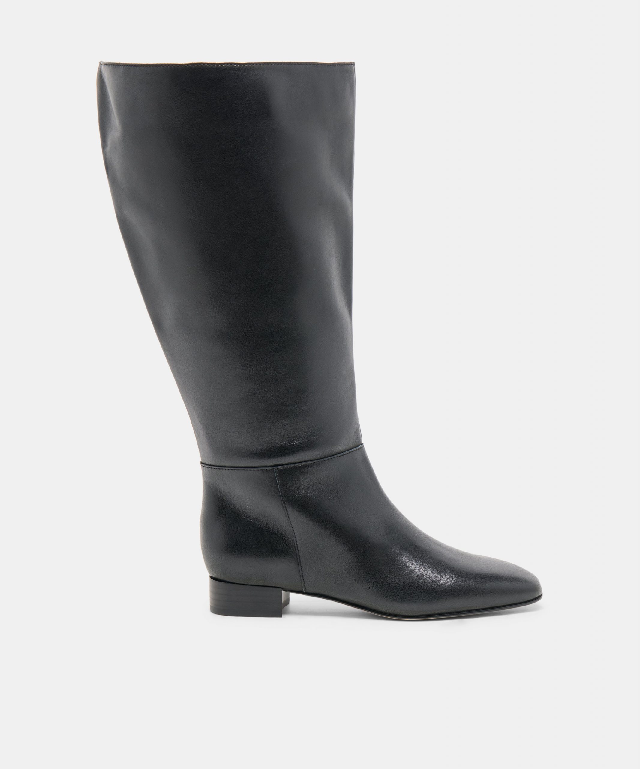 Dolce Vita TYWIN EXTRA WIDE CALF BOOTS BLACK LEATHER