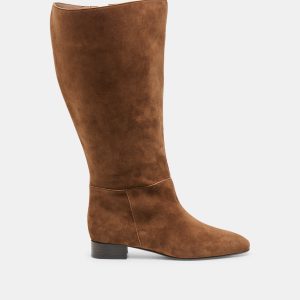 Dolce Vita TYWIN EXTRA WIDE CALF BOOTS COCOA SUEDE