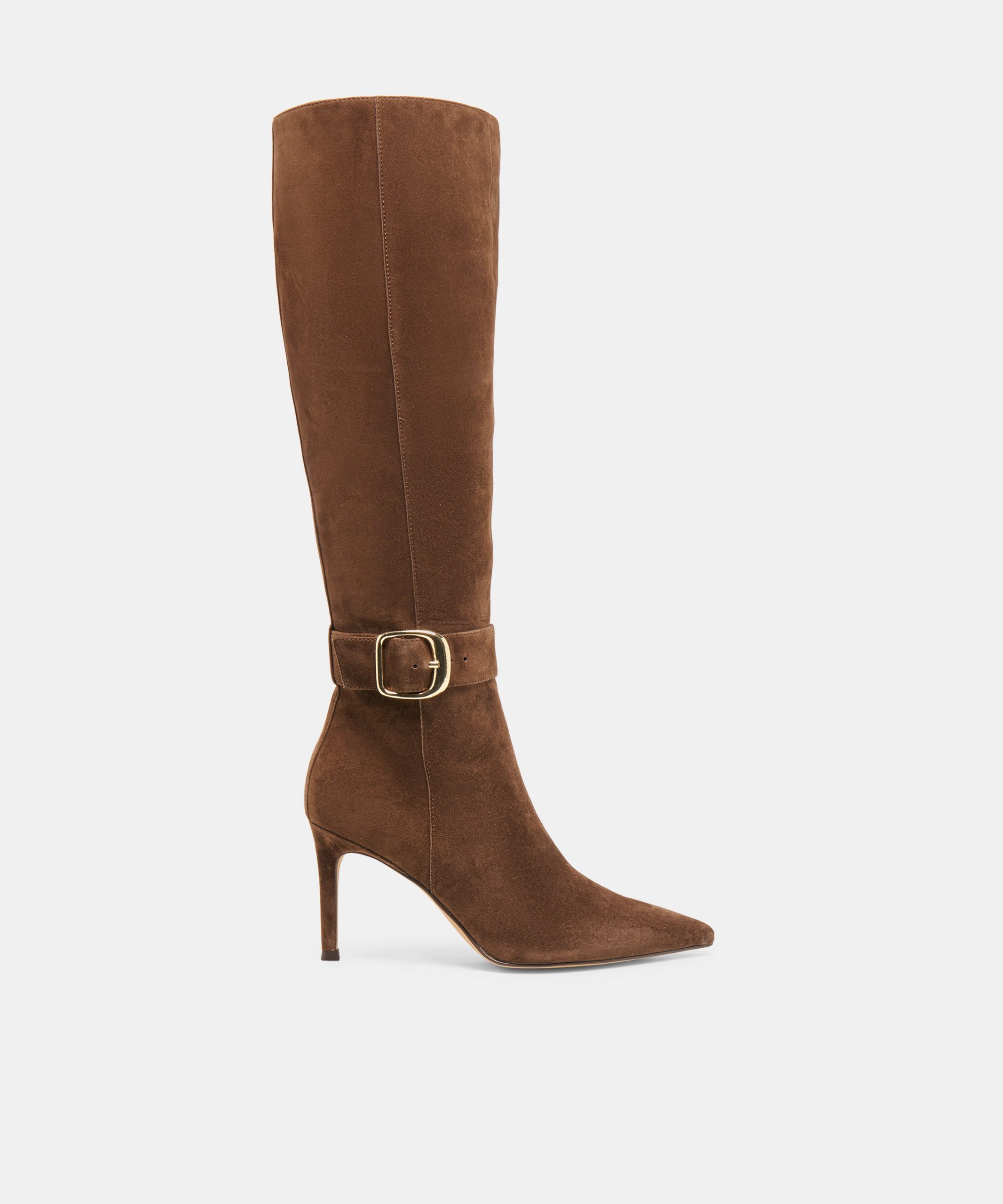 Dolce Vita KINZY NARROW CALF BOOTS DK BROWN SUEDE