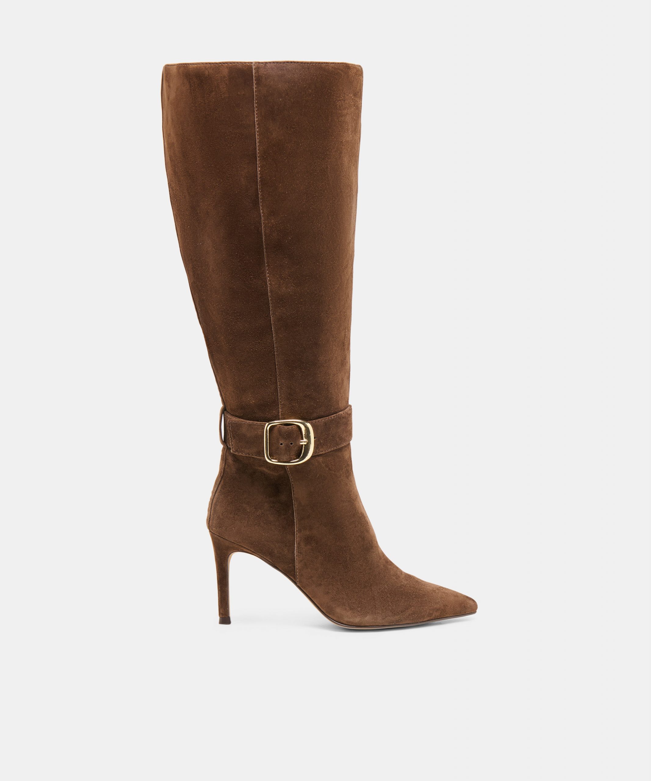 Dolce Vita KINZY EXTRA WIDE CALF BOOTS DK BROWN SUEDE