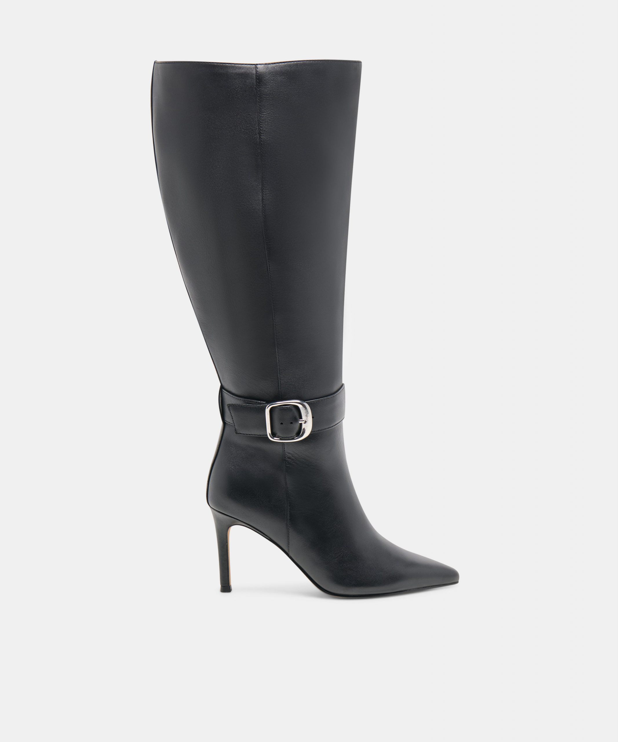 Dolce Vita KINZY EXTRA WIDE CALF BOOTS BLACK LEATHER