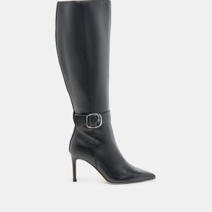 Dolce Vita KINZY WIDE CALF BOOTS BLACK LEATHER