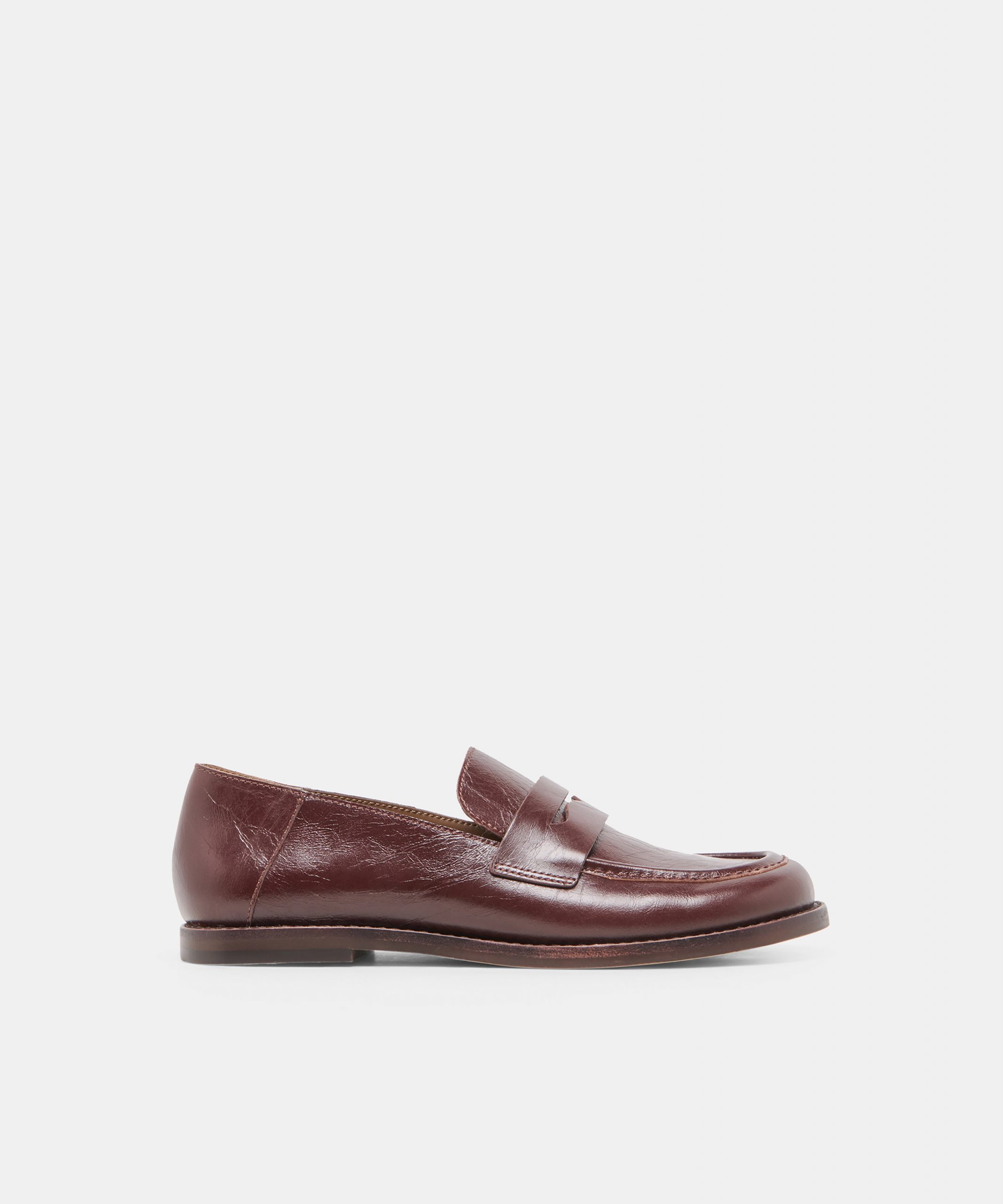Dolce Vita YASMYN LOAFERS COFFEE CRINKLE PATENT