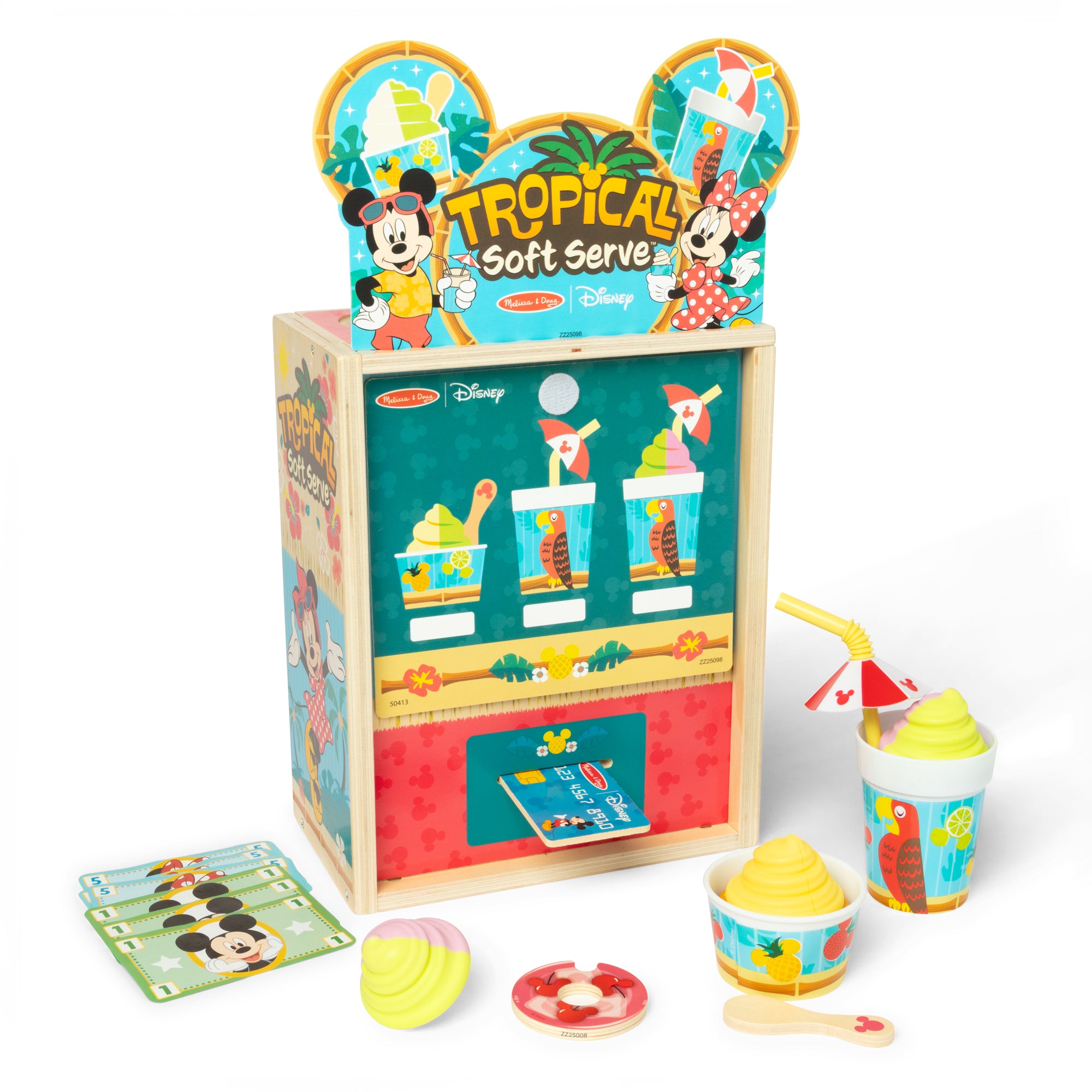 Melissa & Doug Disney Tropical Soft Serve Wooden Play Set