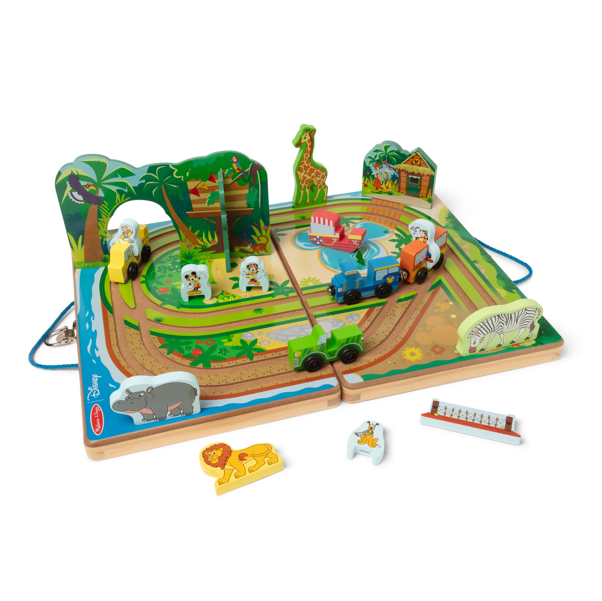 Melissa & Doug Disney Take-Along Safari Wooden Play Set