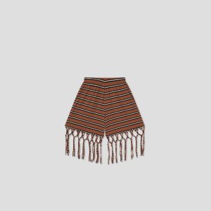 Nanushka Analu - Shorts - Tan/White/Black
