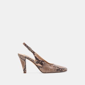 Dolce Vita GESSIA HEELS BARK EMBOSSED LEATHER
