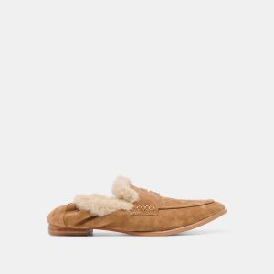 Dolce Vita CLOEY PLUSH LOAFERS LT BROWN SUEDE