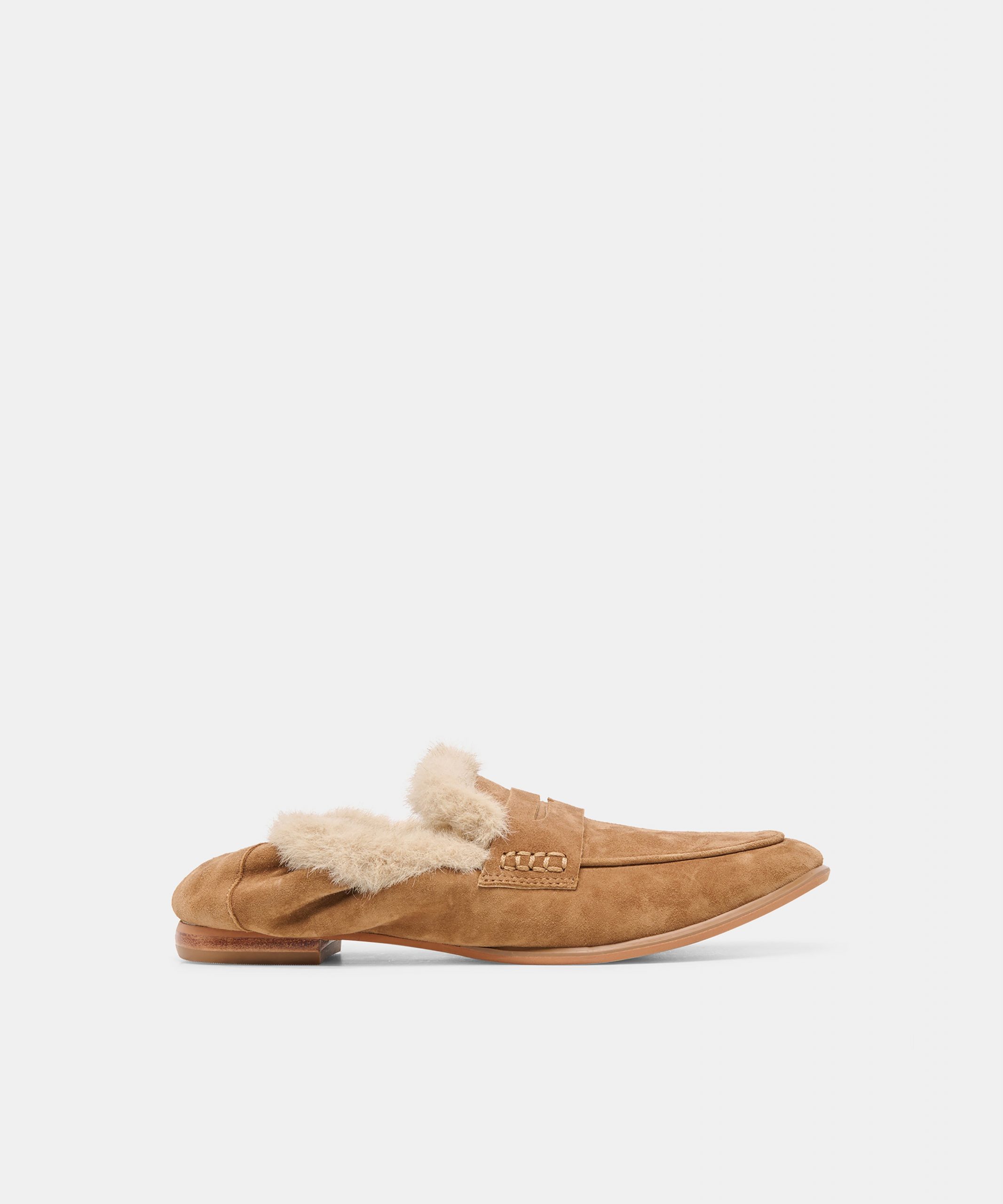 Dolce Vita CLOEY PLUSH LOAFERS LT BROWN SUEDE