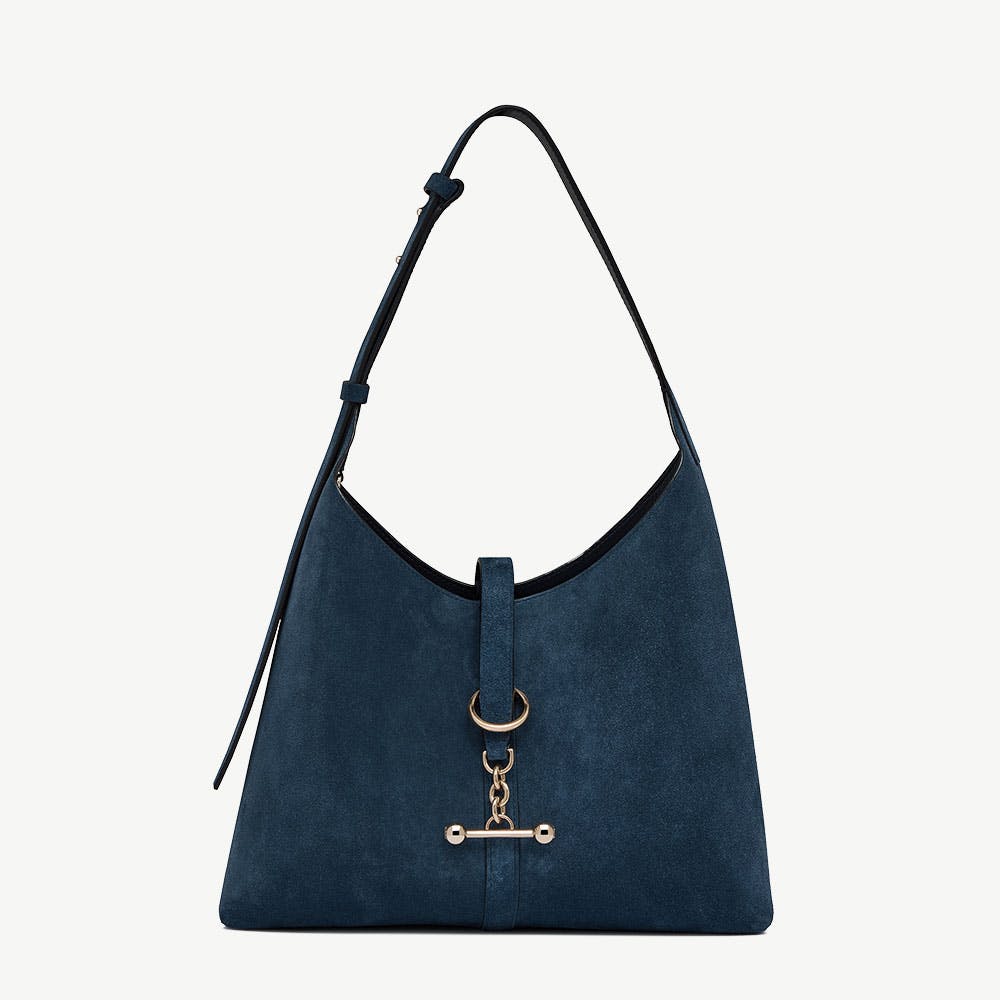 Strathberry Kite Hobo - Loch Blue Suede