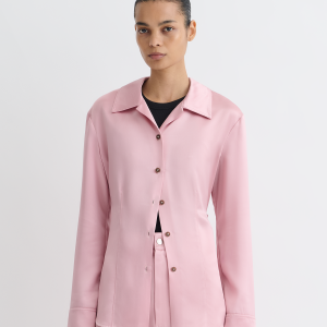 Nanushka Nathalie - Slip Satin Shirt - Pink