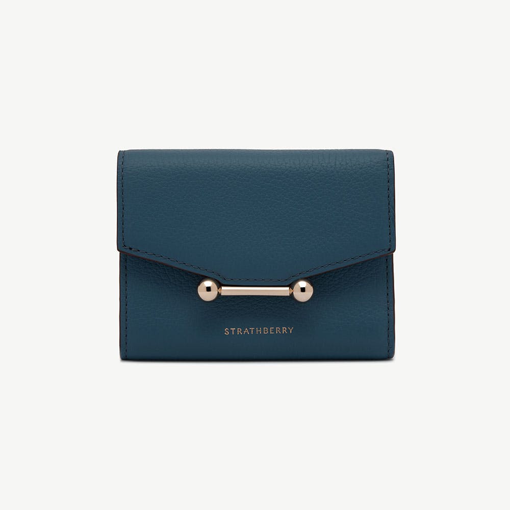 Strathberry Mosaic Trifold Wallet - Loch Blue