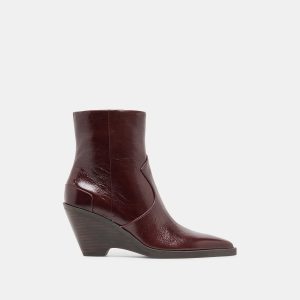 Dolce Vita ASHTIN BOOTIES BROWN BERRY LEATHER