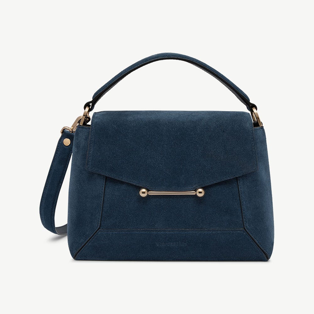 Strathberry Mosaic Bag - Loch Blue Suede