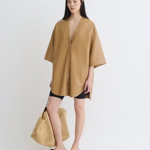 Nanushka Ingar - Okobor™ Alt-Leather Mini Dress - Oak