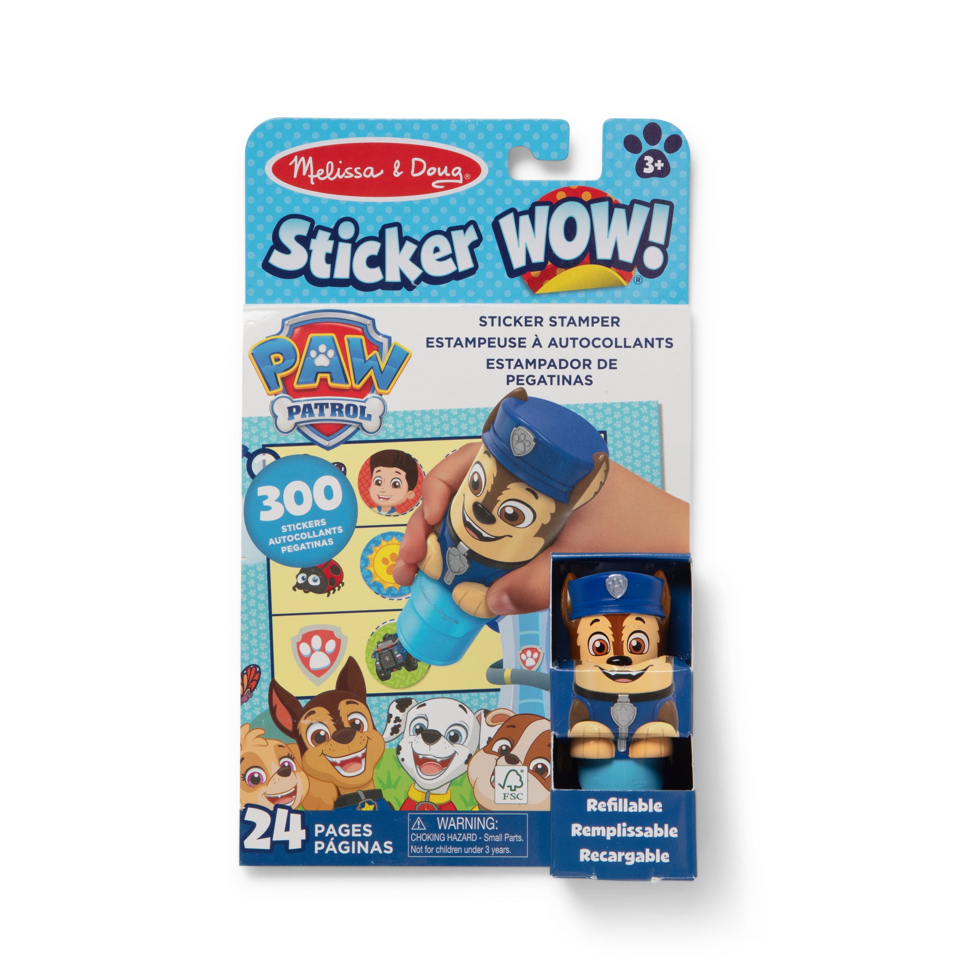Melissa & Doug Sticker WOW!™ Activity Pad & Sticker Stamper - PAW Patrol Chase