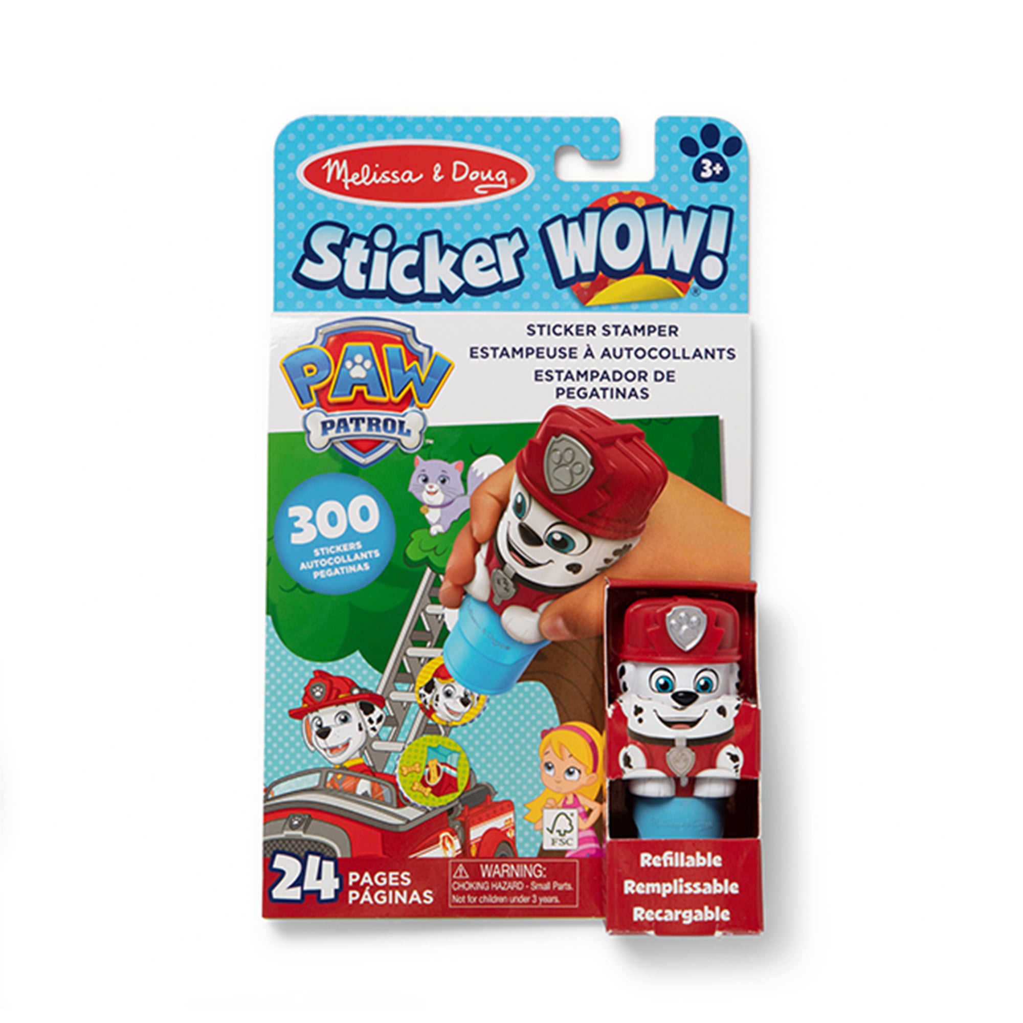 Melissa & Doug Sticker WOW!™ Activity Pad & Sticker Stamper - PAW Patrol Marshall