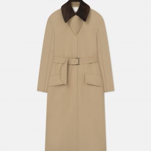 Nanushka Talbot - Bonded Trench/Faux Fur Coat - Beige/Brown